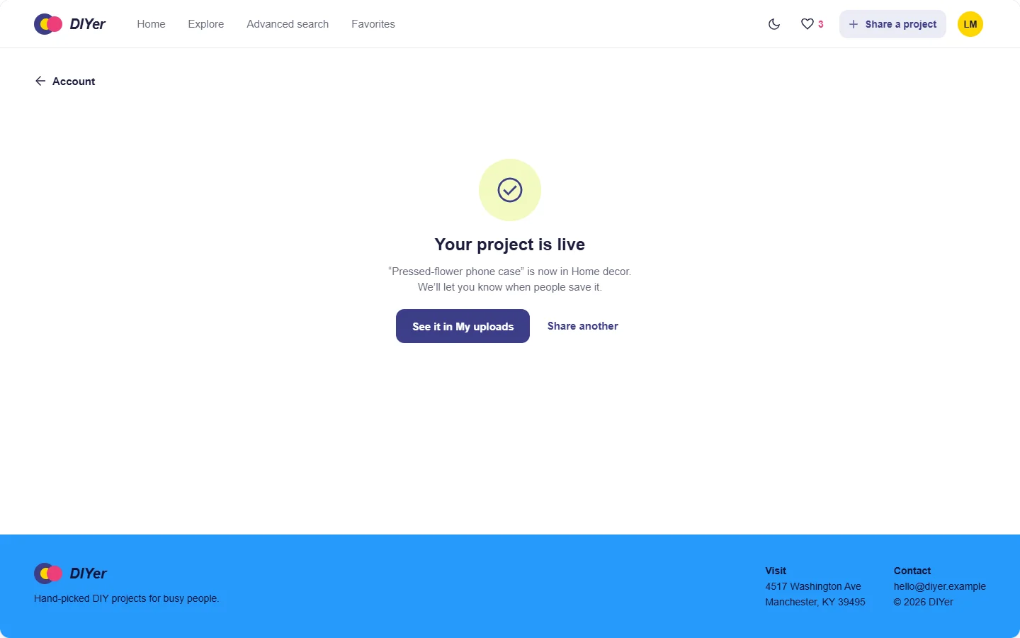 Project published