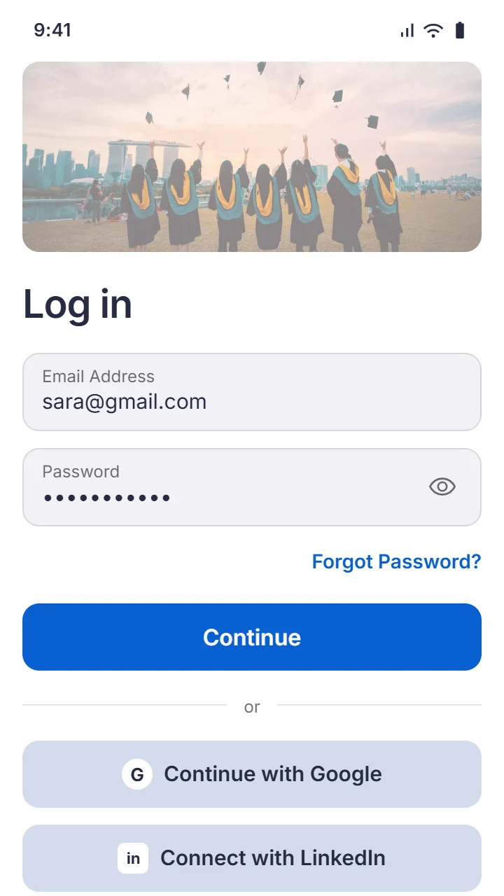 Log in
