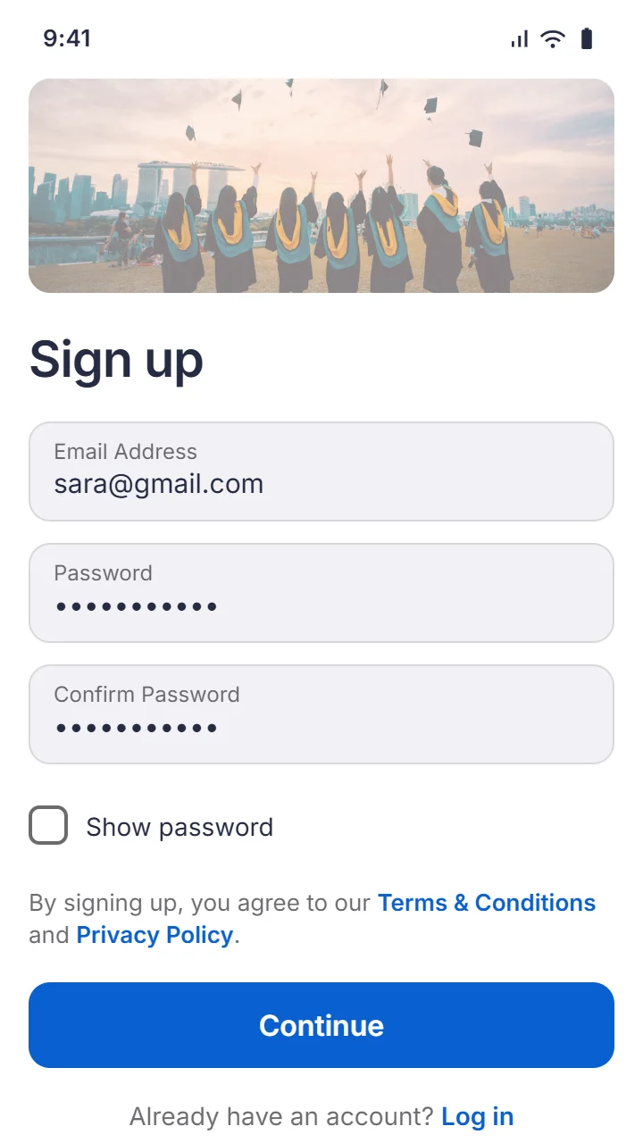 Sign up